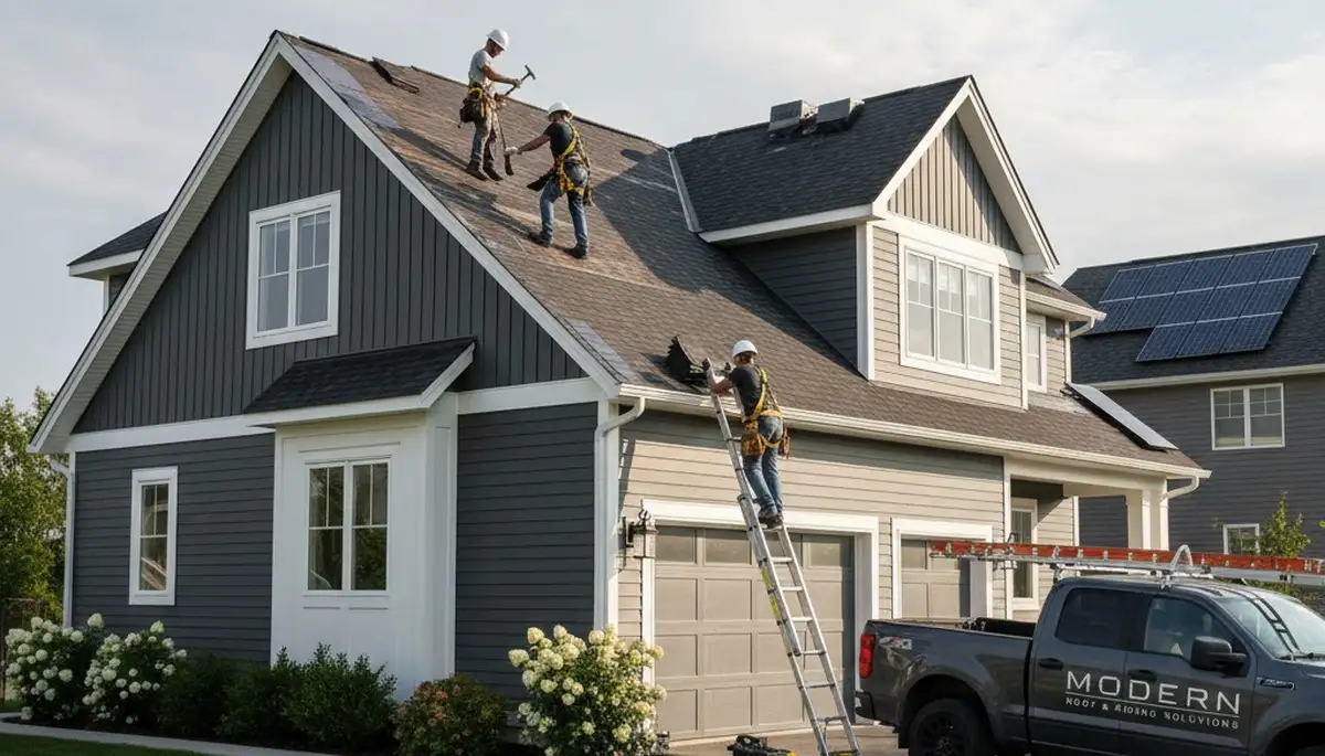 Vinyl siding installation on home exterior in Las Vegas, NV by Next Level Exteriors experts