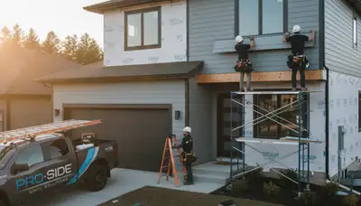Vinyl siding installation on Las Vegas NV home by Next Level Exteriors