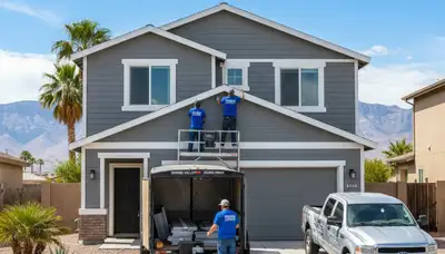 Professional vinyl siding installation in Las Vegas NV homes by sidinglasvegas.com experts