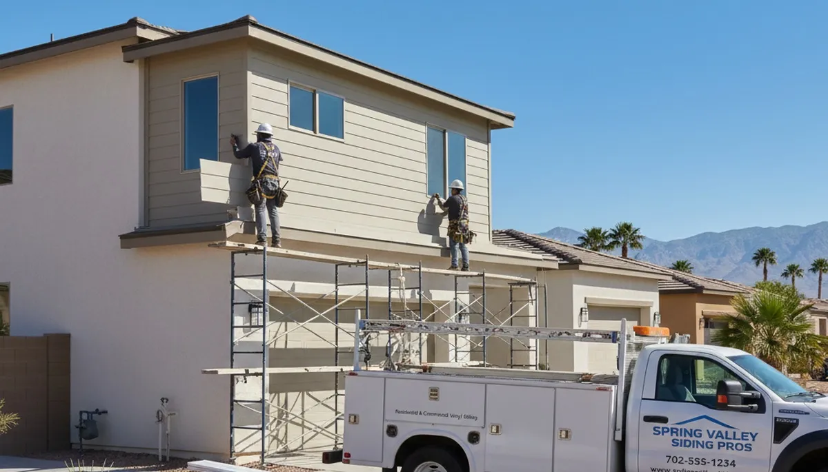 Professional vinyl siding installation in Las Vegas NV by local experts from sidinglasvegas.com