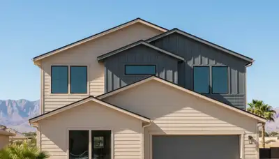 Professional vinyl siding installation on residential home in Las Vegas NV by sidinglasvegas.com