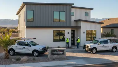 Professional vinyl siding installation on home exterior in Las Vegas NV by sidinglasvegas.com