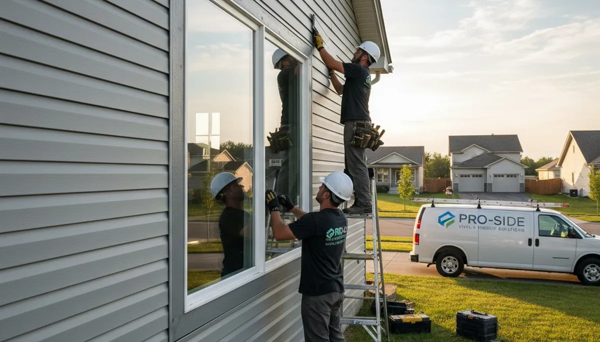 Vinyl siding and window installation in Las Vegas NV by Next Level Exteriors